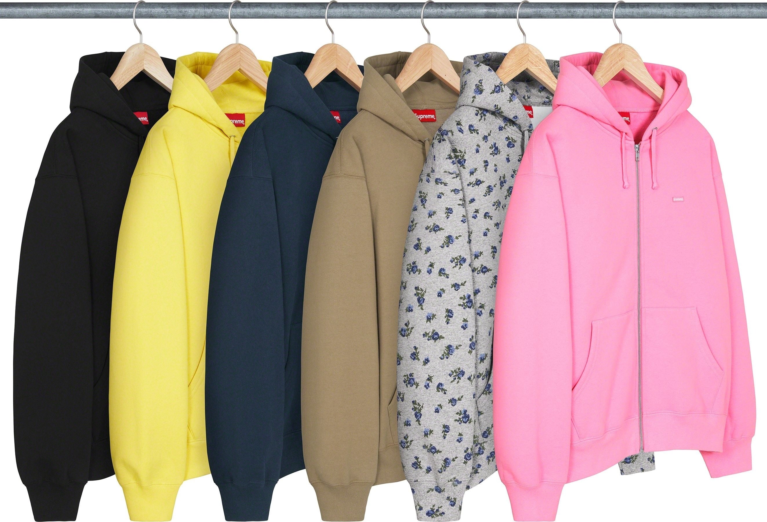 Small Box Zip Up Hooded Sweatshirt